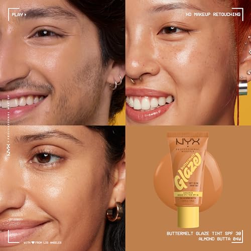 NYX Buttermelt Glaze Skin Tint SPF 30 - 04 Almond Butta