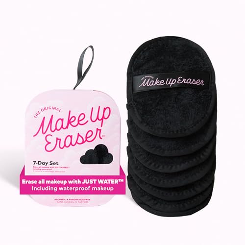 The Original MakeUp Eraser, 7-Day Set, Erase All Makeup With Just Water, Including Waterproof Mascara, Eyeliner, Foundation, Lipstick, Sunscreen, and More! (Road Less Traveled), 7ct.