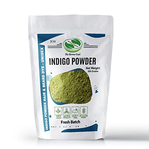 200g Indigo Powder Natural Hair Dye by The Henna Guys