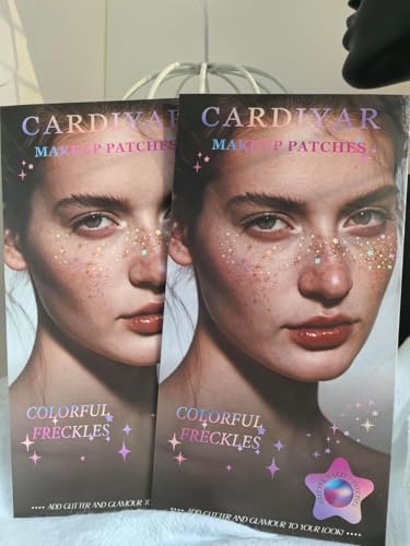 Glitter Freckles Temporary Face Tattoos - 24pc Waterproof Set