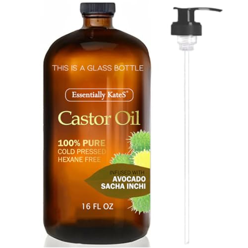 Essentially KateS Castor Oil 16 fl oz | Pure Cold-Pressed Hair & Body
