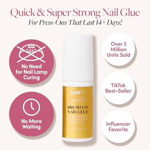 Glamnetic Brush On Nail Glue - Press On Nails Adhesive