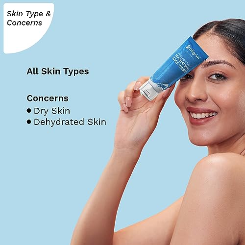 Pilgrim Swiss Aqua Rush Hydrating Face Wash for Dry & Normal Skin | Gentle Daily Cleanser with Luxe Hydration | Refreshing Moisturizing Face Wash | 3.38 Fl Oz (100ml)