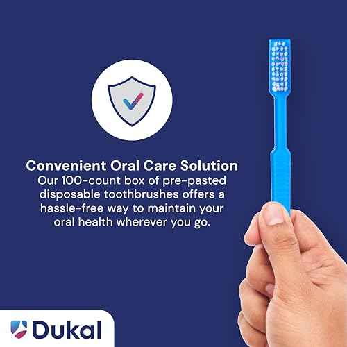 Dukal Fast Brush Pre-Pasted Disposable Toothbrushes (Case of 1000)