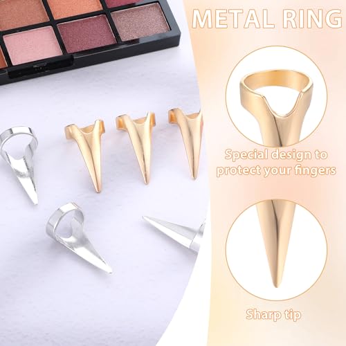 10 Piece Hair Sectioning Rings - Gold & Silver Braid Tool Set