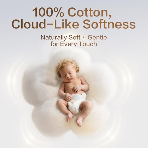 Winner Baby Dry Cotton Wipes Unscented 600 Count Pack of 6