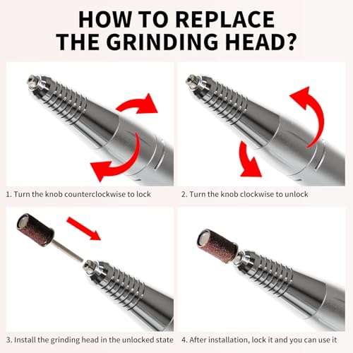 LimeGirl Cordless Nail Drill Kit 45000RPM Electric Nail File for Manicure & Pedicure