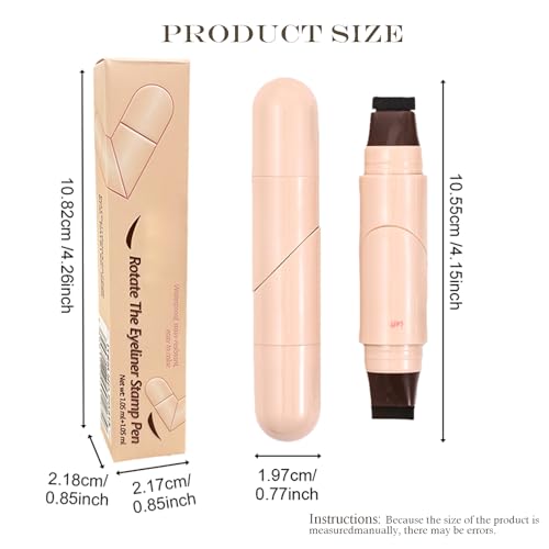 Winged Eyeliner Stamp Pen, Dual End Waterproof Cat Eye Liner