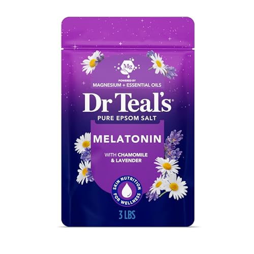 Epsom Salt Magnesium Soak with Melatonin & Lavender - 3 lbs