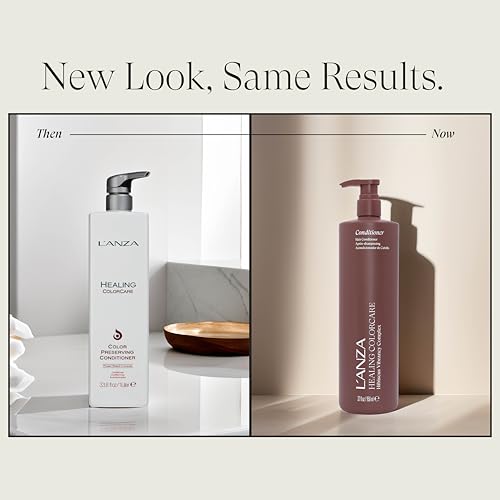 L'ANZA Healing Colorcare Conditioner, Daily Color-Safe Conditioner, Hydrates & Repairs Dry Damaged Hair, Detangles, Anti-Fade, Adds Shine. Anti-Humidity, Strengthening Care, Sulfate Free
