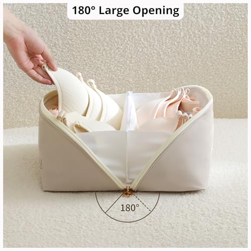 Women's Travel Underwear Organizer Bag XL Beige