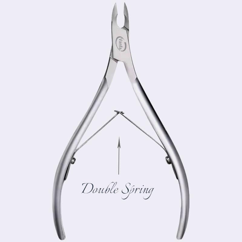 Vanfa Cuticle Nail Nipper - VF06 Square Head - Double Spring Jaw #16