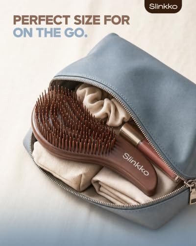 Slinkko Detangler Brush for Curly & Wavy Hair - Pain-Free Styling