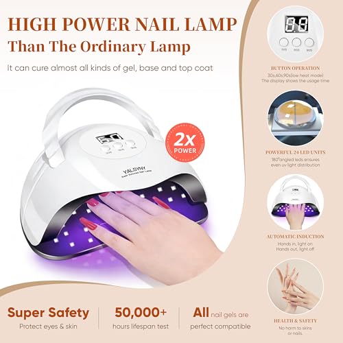 Gel Nail Polish Kit with UV Lamp & Drill - 55 Colors Starter Manicure Set