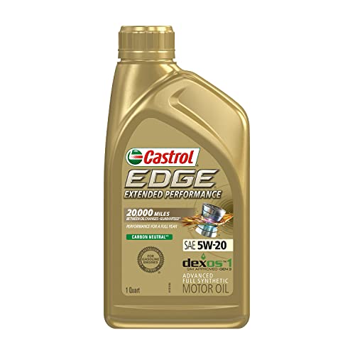 Castrol Edge Extended Performance 5W-20 Advanced Full Synthetic Motor Oil, 1 Quart, Pack of 6