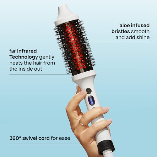 BONDIBOOST Infrared Thermal Brush - Heated Round Brush for Dry Hair