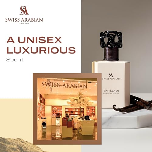 Swiss Arabian Vanilla 01 Heritage Collection Extrait De Parfum 50ml – Floral Gourmand Fragrance for Women & Men