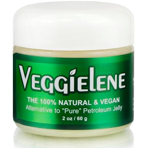 Beesaluxe Veggielene - 100% Natural, Vegan & Hypoallergenic Alternative to Petroleum Jelly - Unpetroleum - Lips, Hands, Baby, Makeup Remover and More (2 Ounce)