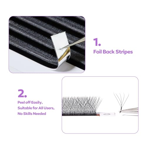 DeceMars 5D W Eyelash Extensions 0.07mm 14mm 1320 Fans