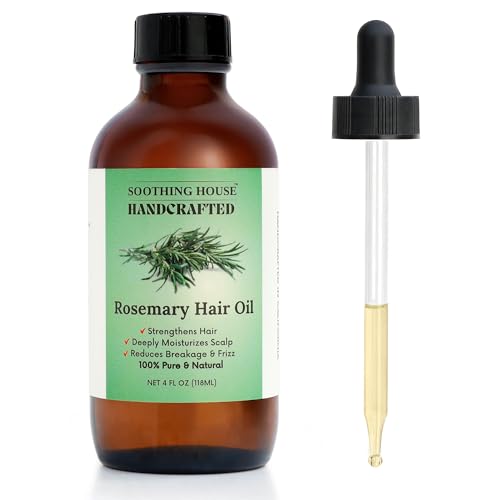 Natural Rosemary Hair & Scalp Oil - Nourishes, Strengthens & Moisturizes (4oz)