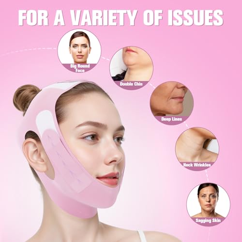 Sleep & Face Shape Chin Strap - Double Chin Reducer & V-Line Face Shaper