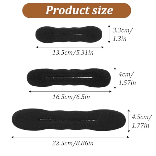 9-Piece Hair Bun Maker Set - Sponge Donuts for Easy Updos