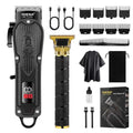 HIENA PRO Cordless Hair Clippers Set for Men with LED Display