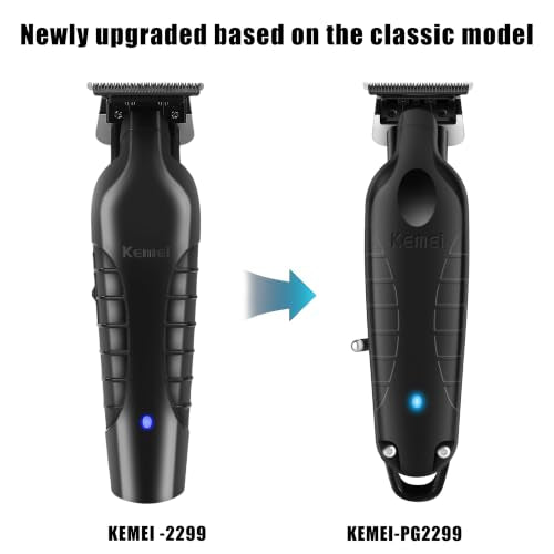 KEMEI PG2299 Cordless Hair Clippers for Men, Professional Zero Gapped Trimmer
