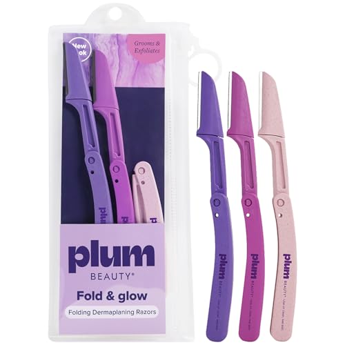 Dermaplaning Razors for Women - 2-Pack Folding Face Exfoliating Tools