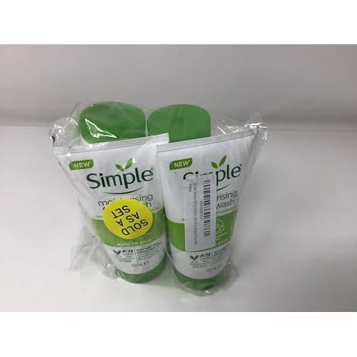 Simple Moisturizing Kind to Skin Face Wash, 5 oz (4 pack) (Bundle)