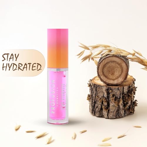 Profusion Cosmetics Hydrating Lip Oil - Non-Sticky Shine, Vegan