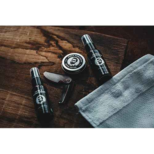 Percy Nobleman Beard Grooming Kit - Signature Scented Beard Oil 50ml, Wash 50ml, Balm 20ml & Comb