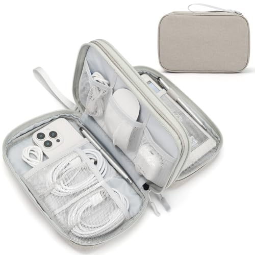 FYY Large Travel Cable Organizer Bag – Waterproof Double Layer
