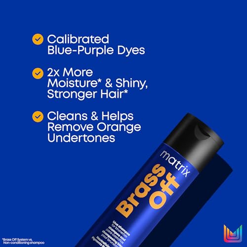 Matrix Brass Off Toning Blue Shampoo for Brassy Hair