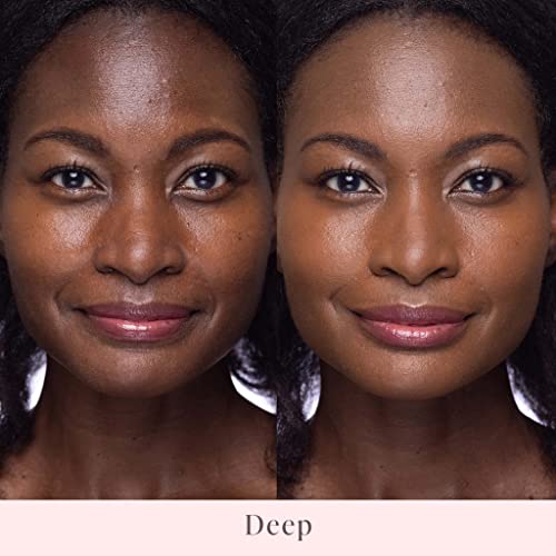 Mally Beauty Soft as Silk Powder Foundation - Deep - Buildable Light to Medium Coverage - Lightweight Matte Finish