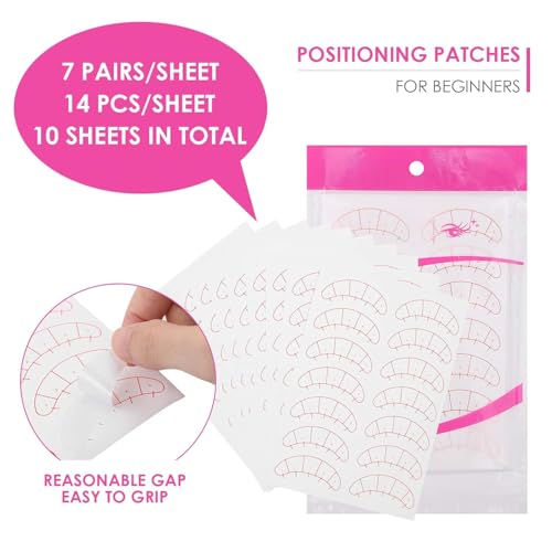 Lurrose Eyelash Extension Patches 5-Point Positioning Pads