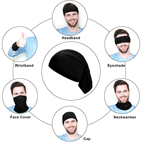 SATINIOR 6-Pack Dreadlock Caps Elastic Spandex Tube Wraps