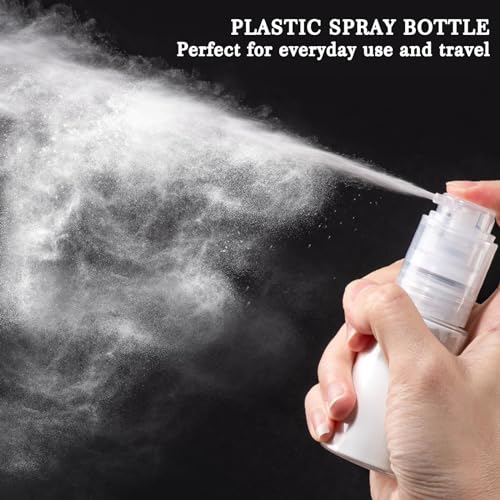 HSOMiD 2 Pack - Empty Powder Spray Bottle, Barber Powder/Talc Powder/Hair Fibers Sprayer, Applicator for Hair Salon, Cleaning, Plants, Misting & Skin Care (120ml)