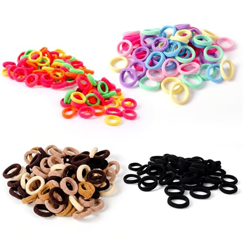 500Pcs Baby Hair Ties Elastic Cotton Ponytail Holders