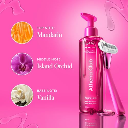 Pre Shave Oil for Women - Super Pink, 8 Fl Oz, Pack of 2
