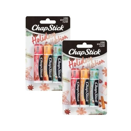 ChapStick Holiday Collection Trio, Includes Holiday Cocoa, Holiday Cinnamon, and Holiday Cr?me, 0.15 oz Each (Pack of 2)