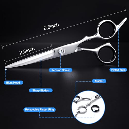 Professional Hair Cutting Scissors 6.5" Stainless Steel Shears