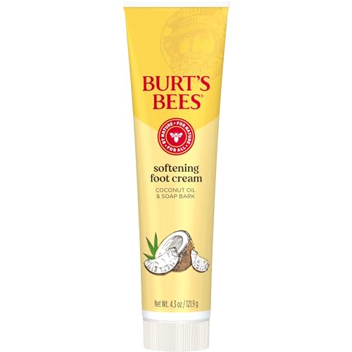 Burt's Bees Softening Foot Cream with Coconut Oil, 4.3 oz, Pack of 3