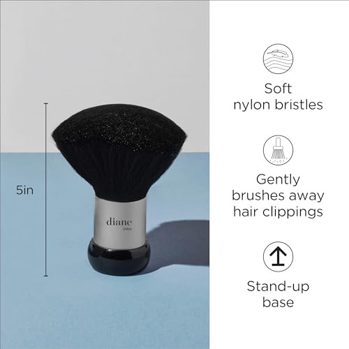 Diane Neck Duster Brush | Hair Cutting Tool with Stand-Up Base