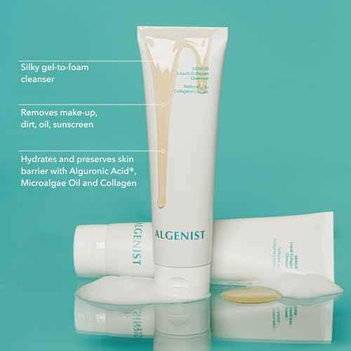 Algenist GENIUS Liquid Collagen Foaming Facial Cleanser - Hydrating Face Wash & Makeup Remover with Alguronic Acid and Microalgae Oil to Nourish & Restore Skin's Radiance (5 oz)