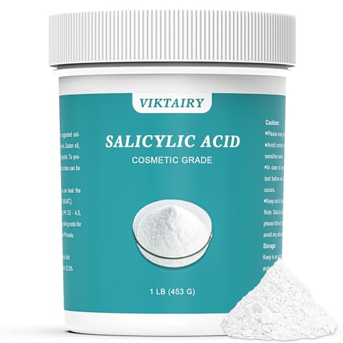 1 LB Salicylic Acid Powder Cosmetic Grade, Pure Original Ingredients for skin with no Additives, BHA Exfoliant for DIY Cleanser, Toner, Shampoo, Body Wash, Lotion