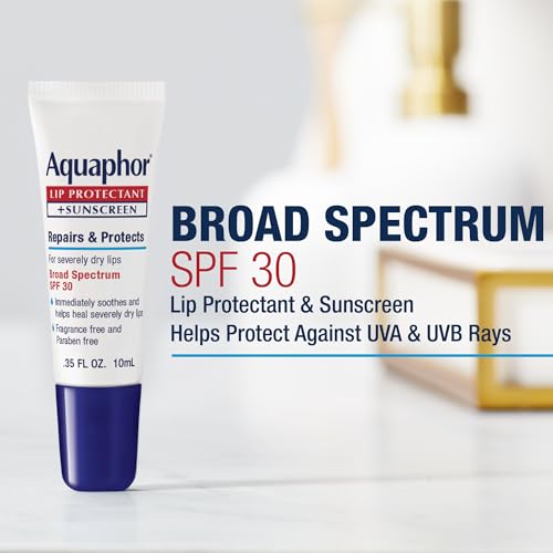 Aquaphor Lip Repair SPF 30 Lip Balm Tube - 0.35 Fl Oz, Sensitive & Moisturizing