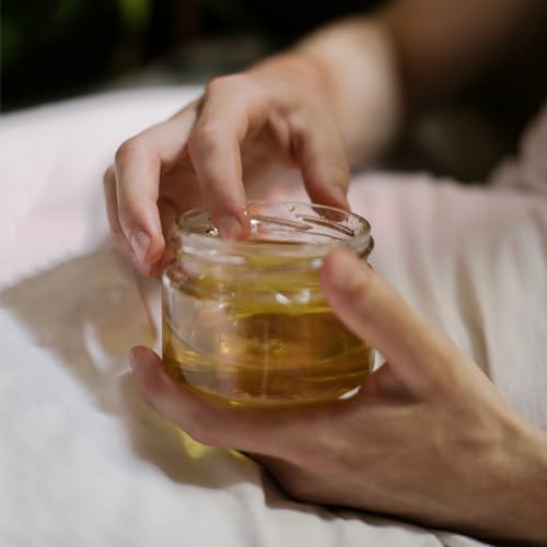 2 oz Glass Jars with Woodgrain Lids - 3 Pack