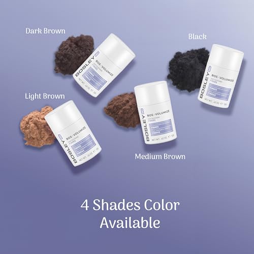 BosleyMD BOSVolumize Hair Thickening Fibers – Dark Brown