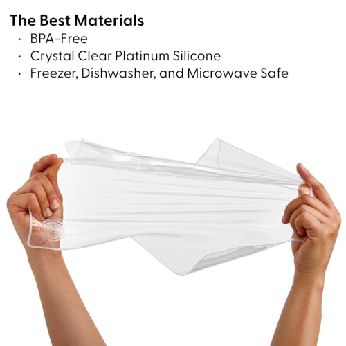 W&P Reusable Silicone Stretch Wrap, 3-Pack (7x8, 10x11, 13x14)